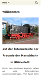 Mobile Screenshot of marschbahn-glueckstadt.de