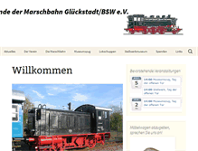 Tablet Screenshot of marschbahn-glueckstadt.de